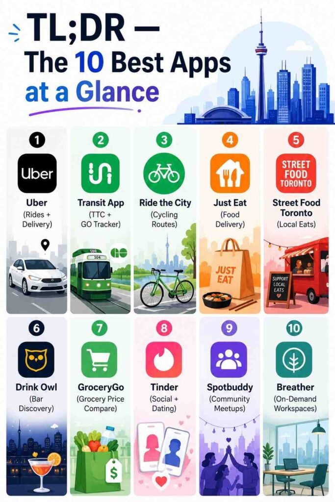 best mobile apps for toronto resident